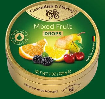 C & H Travel Sweets 200g - Mixed Fruit Drops
