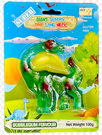 Super Giant Gummy Dino Long Neck 100g