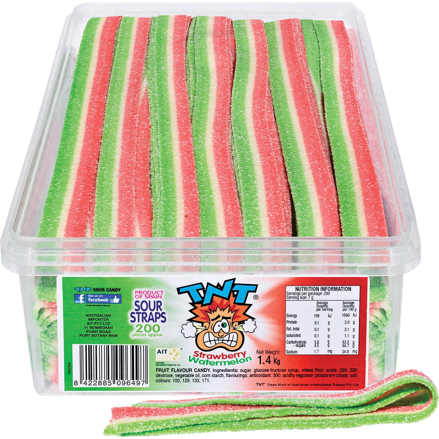 Sour Straps Strawberry & Watermelon