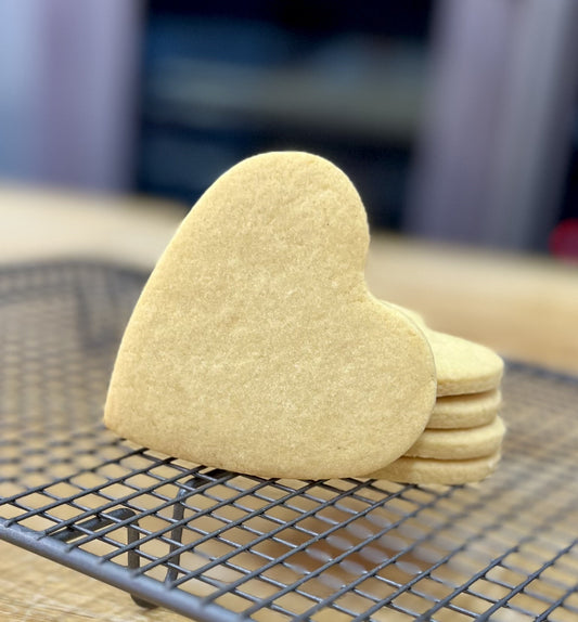 Blank Cookies  - Hearts 8.5cm