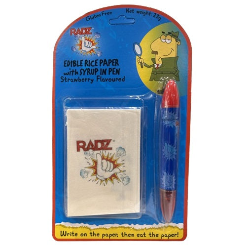 Edible Rice Paper with Syrup Pen