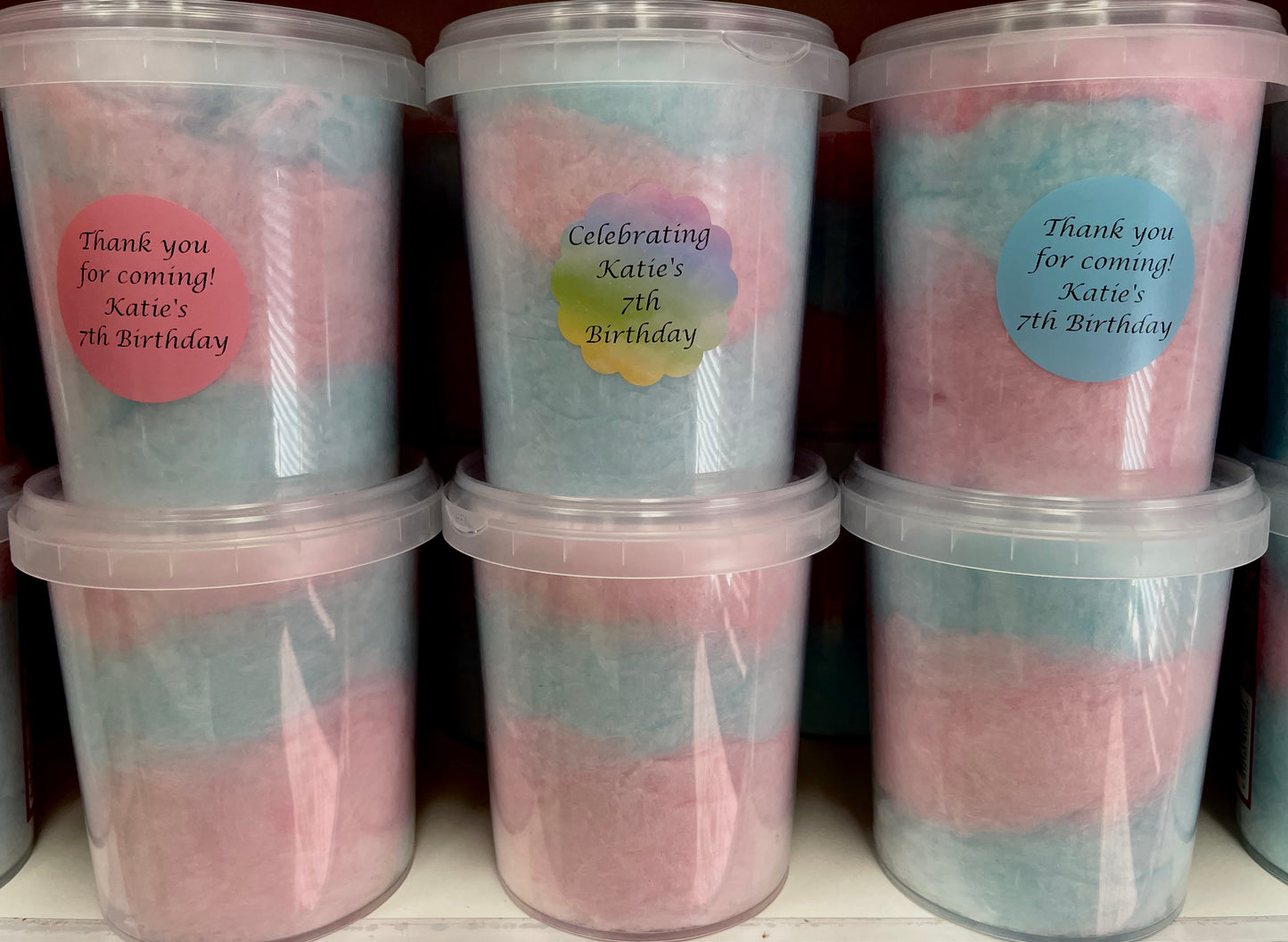 Custom Fairy Floss Tub 60g
