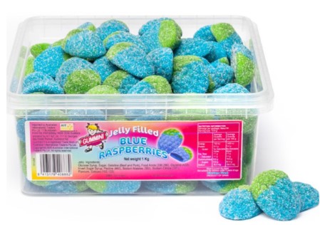 Gummini Jelly Filled Blue Raspberries