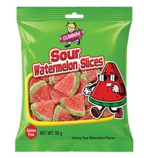 Gummini Sour Watermelon Slices 50g