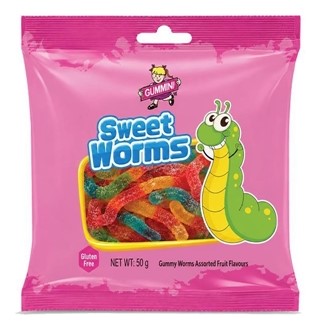 Gummini Sweet Worms 50g