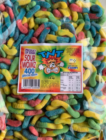 TNT Sour Woimz (Worms)