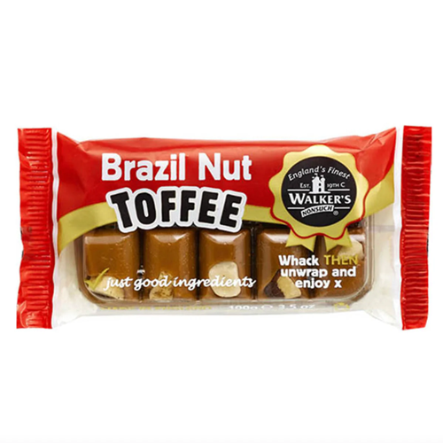 Walkers Brazil Nut Toffee 100g Handy Pack