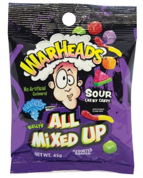Warheads All Mixed Up 45g