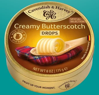 C & H Travel Sweets 175g - Creamy Butterscotch Drops