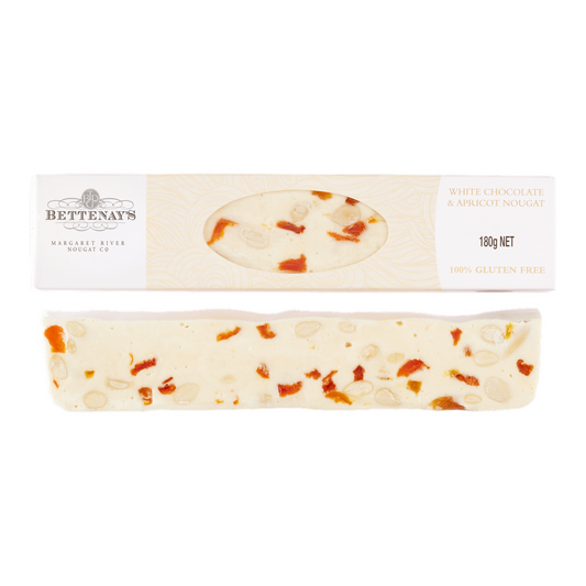 Bettenays Nougat - White Choc & Apricot 180g