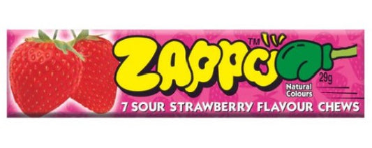 Zappo Sour Chews Strawberry