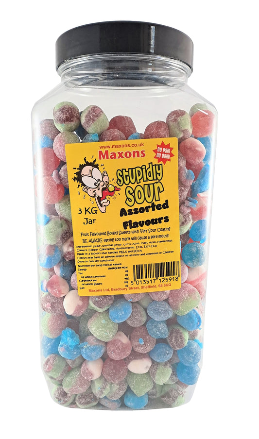 Maxons Stupidly Sour Assorted Flavours 120g
