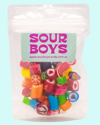 Sour Boys - Rock Candy 100g