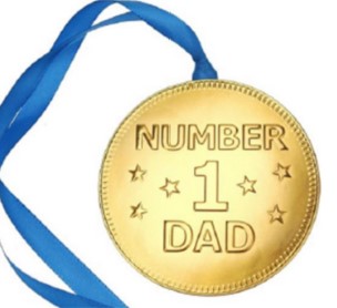 Number 1 Dad Chocolate Coin 95g