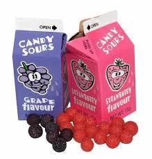 Candy Sours Milk Bottle