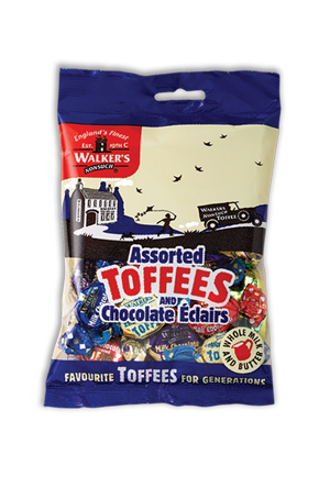 Walkers Assorted Toffee and Eclairs Bag 150g