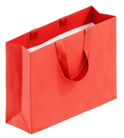 Gift Bag Red With Ribbon