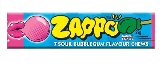 Zappo Sour Chews Bubblegum