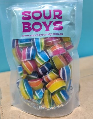 Sour Boys - Pillow Rock Candy 100g