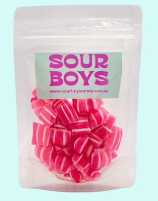 Sour Boys - Pillow Rock Candy 100g