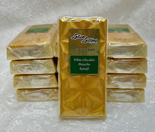 Loaded Chocolate Bar - Pistachio & Kataifi White