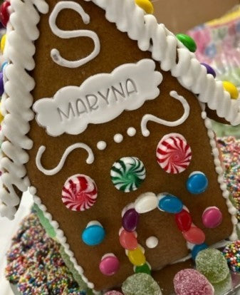 Gingerbread House - Custom Name Tag