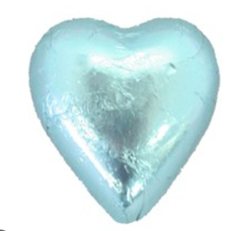 Chocolate Hearts - Light Blue