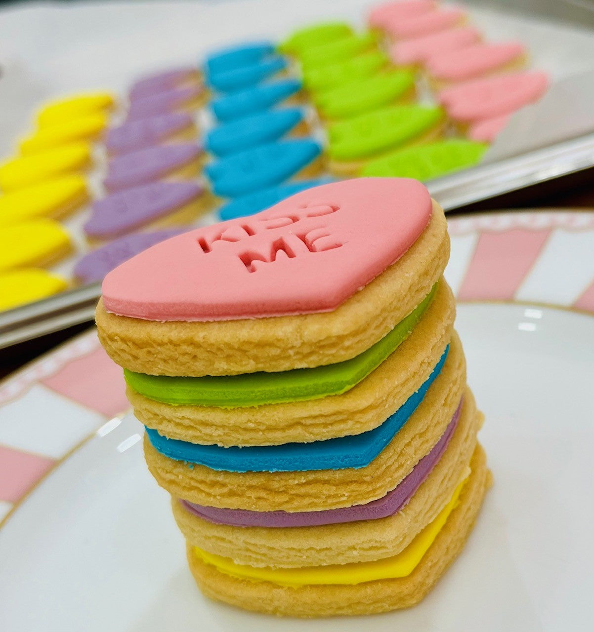 With Love - Conversation Heart Cookies
