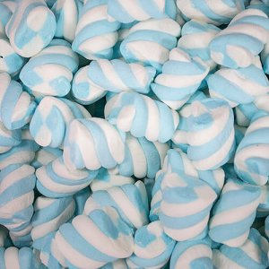 Marshmallow Twist Blue & White