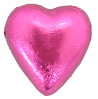 Chocolate Hearts Belgian - Pink