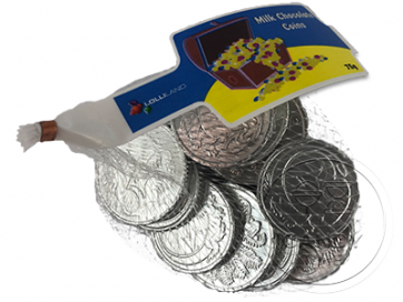Milk Chocolate Coins (Silver)
