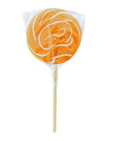 Orange 50g Swirly Pop