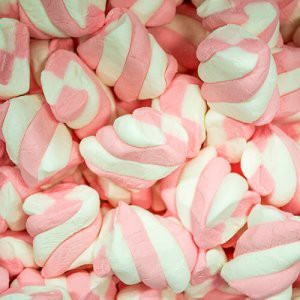 Marshmallow Twist Pink & White