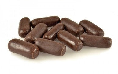 Licorice Bullets in Dark Chocolate