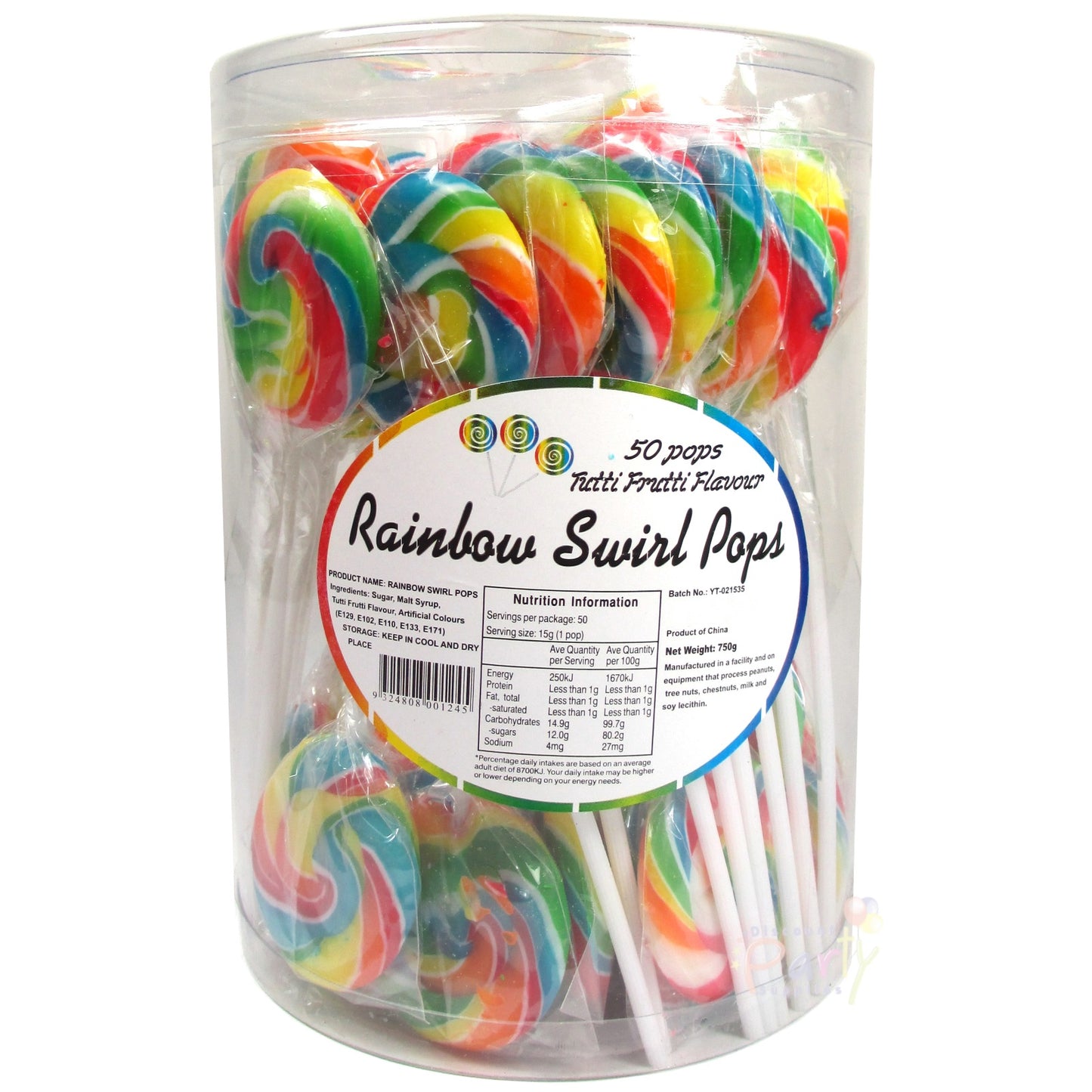 Rainbow Swirl Pop 15g